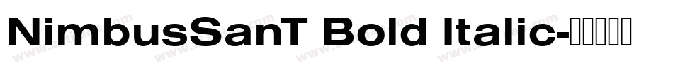 NimbusSanT Bold Italic字体转换